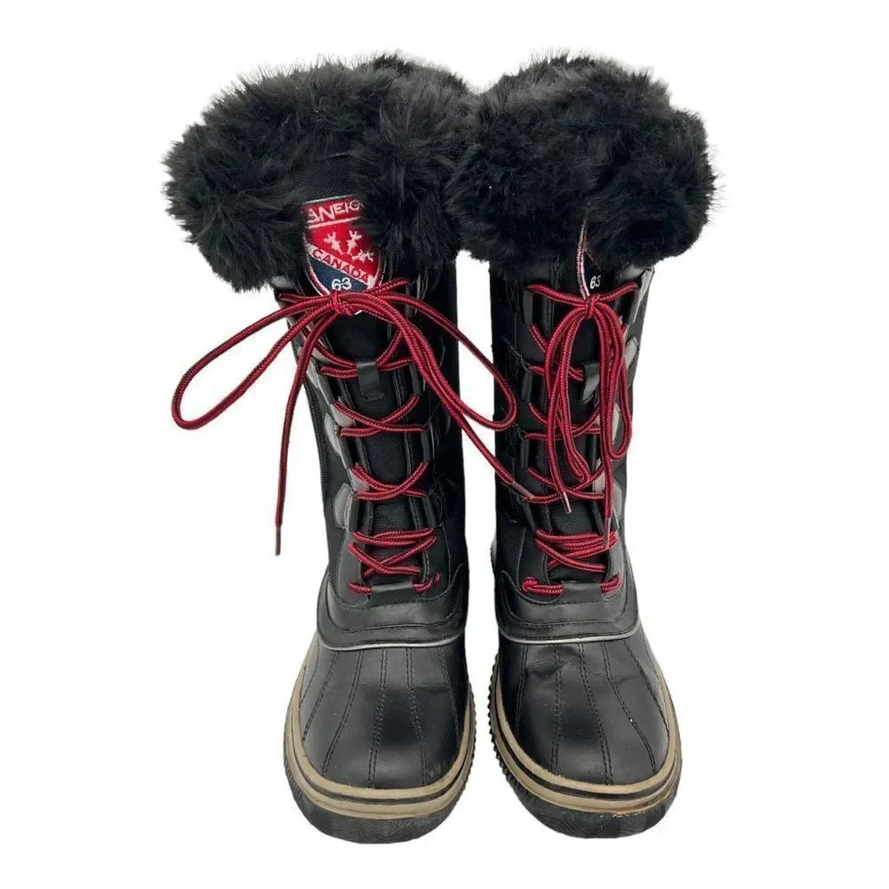 Women’s LaNeige Winter Snow Boots Black Size 9